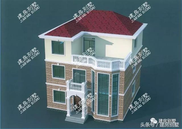 2款造價40萬的三層別墅設計方案，農村建超值