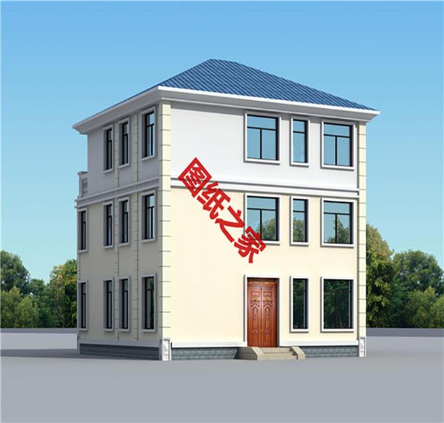 漂亮的農(nóng)村三層別墅圖，表哥家建好說對(duì)象來了一排