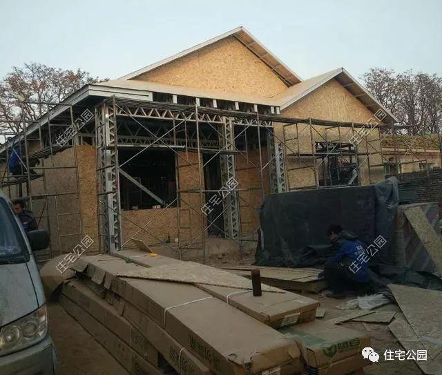 實拍一層輕鋼結(jié)構(gòu)施工過程，附平面戶型圖