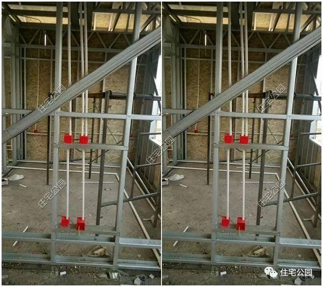 實拍一層輕鋼結(jié)構(gòu)施工過程，附平面戶型圖