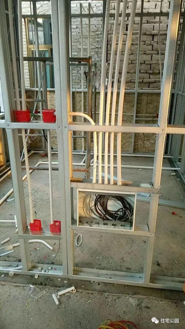 實拍一層輕鋼結(jié)構(gòu)施工過程，附平面戶型圖