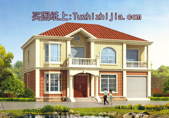 農(nóng)村二層帶閣樓四間別墅設(shè)計(jì)圖，外觀美觀，戶型實(shí)用