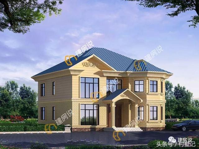 4款人見人愛的二層別墅設計圖，附方案戶型圖