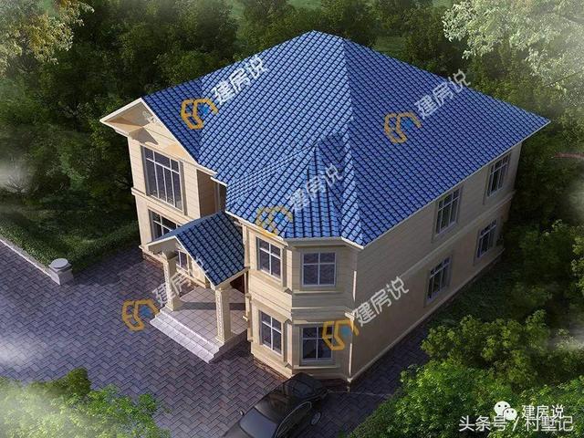 4款人見人愛的二層別墅設計圖，附方案戶型圖