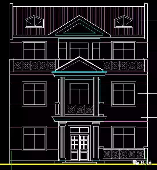 11x10米農(nóng)村三層自建樓房設(shè)計(jì)圖，30萬內(nèi)搞定