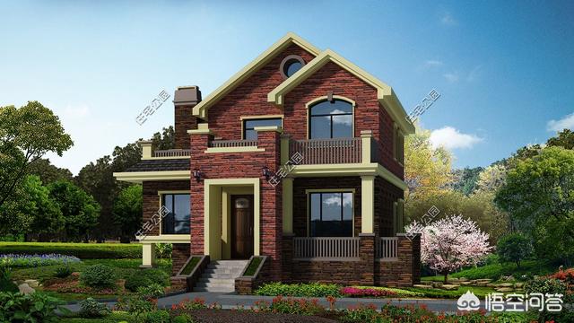 10米*9米農村自建房，2層美式風格別墅圖怎么設計？