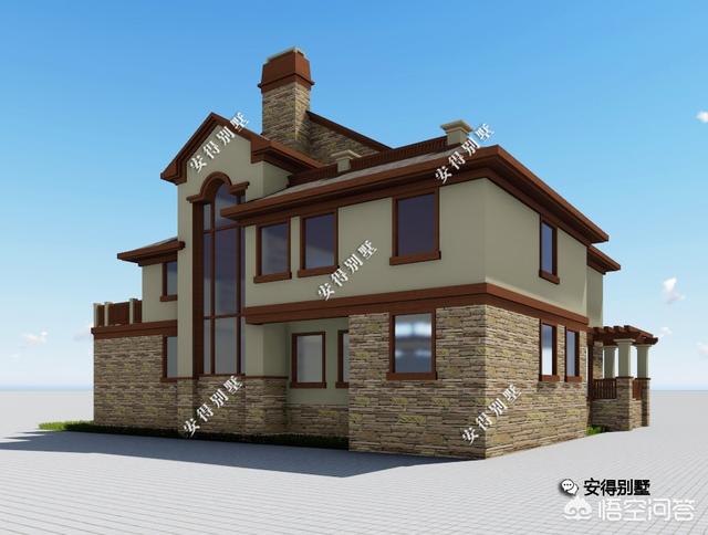 10米*9米農村自建房，2層美式風格別墅圖怎么設計？