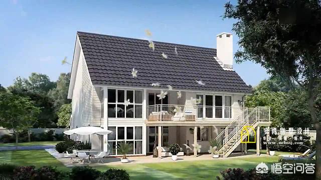 10米*9米農村自建房，2層美式風格別墅圖怎么設計？