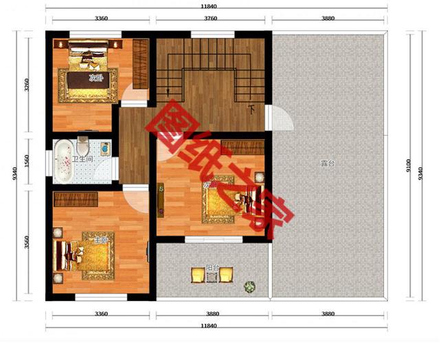 20萬農村自建二層樓房設計圖，看完借錢都想建