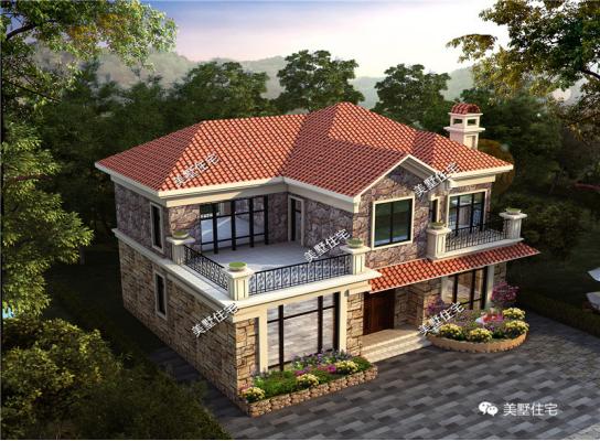 3款30萬預算的二層小別墅設計圖，外觀美，戶型實用