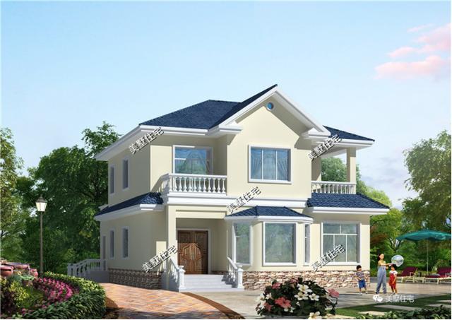 3款30萬預算的二層小別墅設計圖，外觀美，戶型實用