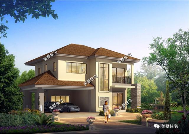 3款30萬預算的二層小別墅設計圖，外觀美，戶型實用