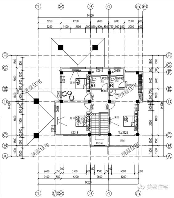 3款30萬預算的二層小別墅設計圖，外觀美，戶型實用