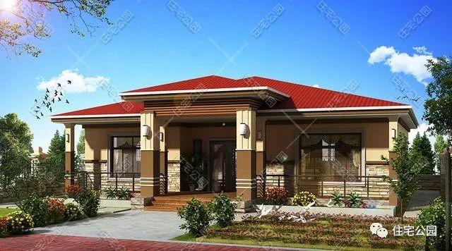 15萬自建農村一層別墅，附戶型方案圖，實用又好看