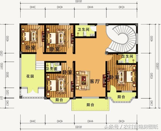 5款帶車庫的農村別墅設計圖，有車的方便啦