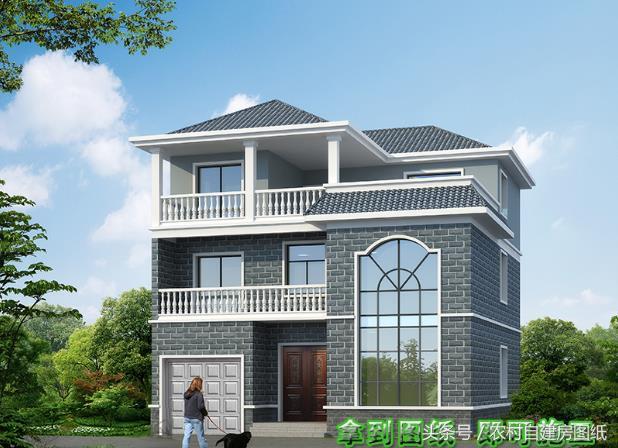 5款帶車庫的農村別墅設計圖，有車的方便啦