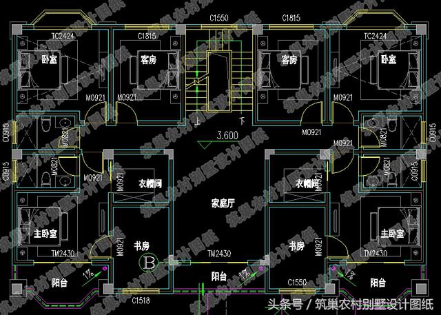 2026年全新農村四間二層別墅設計圖，外觀美極了