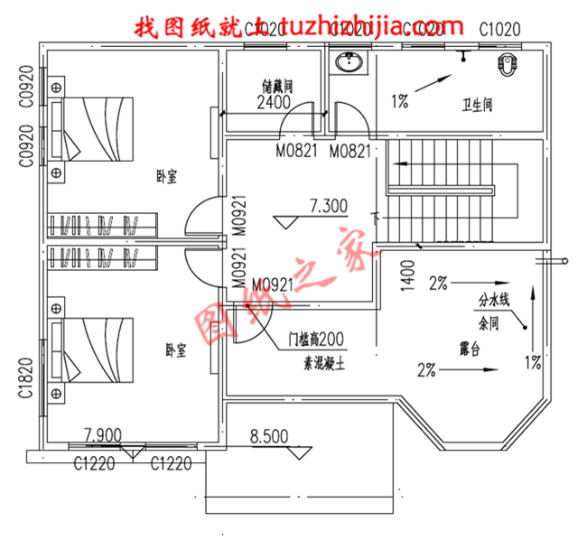 三層農(nóng)村自建別墅設(shè)計(jì)圖紙及效果圖，占地110平米，外觀精致又大氣