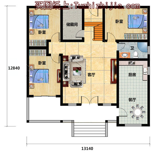 20萬農村一層半小洋樓圖,自建別墅設計方案推薦