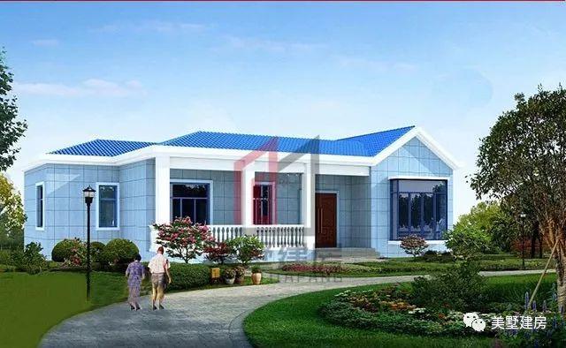 2款一層新農村住宅設計圖，原來一層也可以這樣美