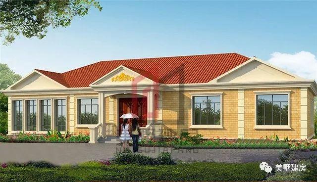 2款一層新農村住宅設計圖，原來一層也可以這樣美