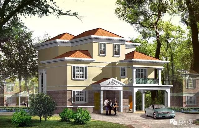 15x16m復(fù)式客廳三層房屋設(shè)計圖，大氣，美觀