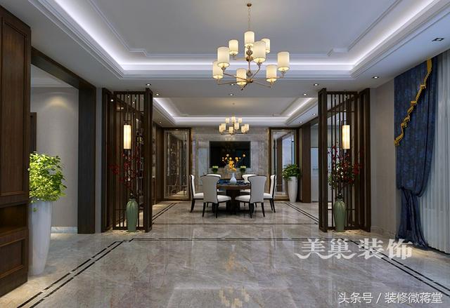 古典中式風(fēng)格別墅裝修實(shí)拍，格調(diào)高雅布局精美