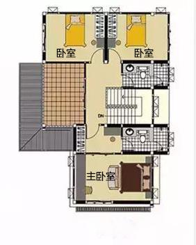 8米開間現代風格二層小別墅圖，漂亮、時尚
