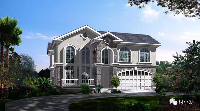 13×18m歐式二層小別墅設計圖，凹形布局有致