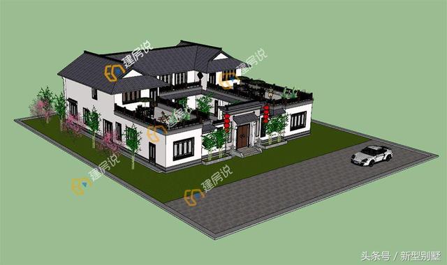 15款中式別墅設(shè)計(jì)效果圖片，低調(diào)、奢華，古香古色