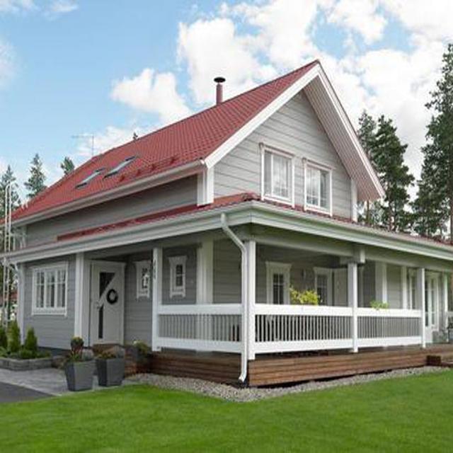 幾款木屋別墅效果圖片，造價不高，看完也想蓋