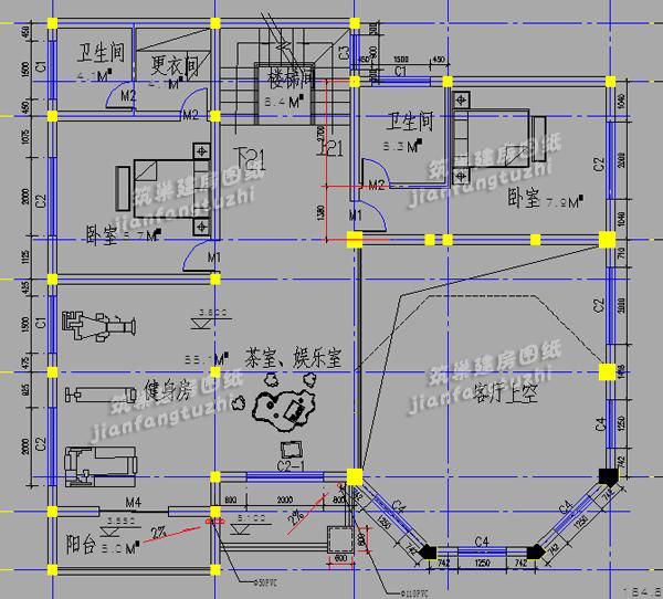 14x14米三層獨棟農村歐式別墅設計方案，附建好的照片
