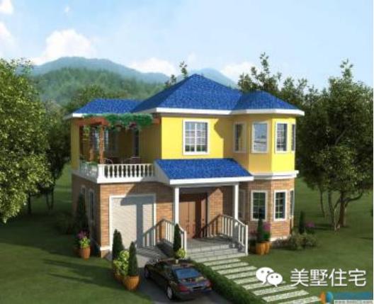 低碳環(huán)保一層半小洋樓圖片，簡約、好看的戶型