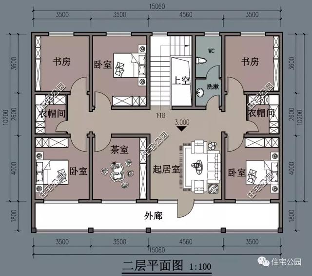 帶小院的新中式房屋設計方案，適合農村養老