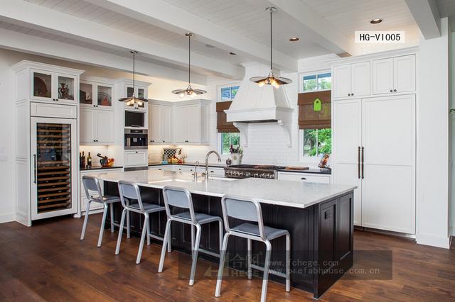 一層田園風格別墅圖片，附室內裝修圖