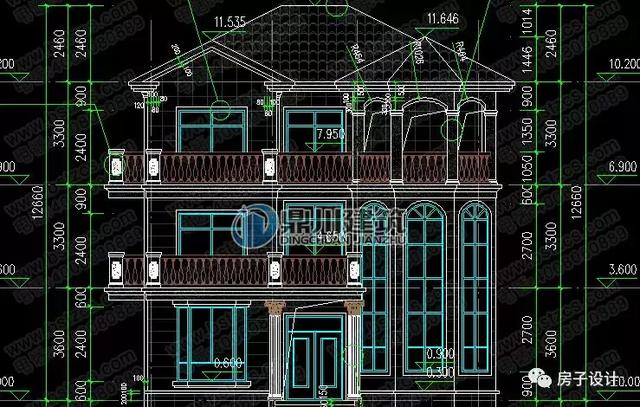 6款挑空客廳農村別墅戶型圖，都帶大氣落地窗