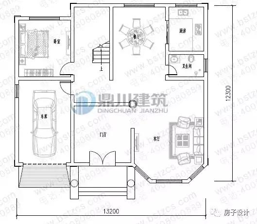 6款挑空客廳農村別墅戶型圖，都帶大氣落地窗