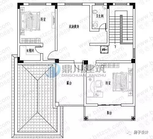 6款挑空客廳農村別墅戶型圖，都帶大氣落地窗