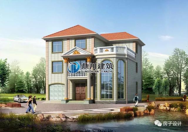 6款挑空客廳農村別墅戶型圖，都帶大氣落地窗