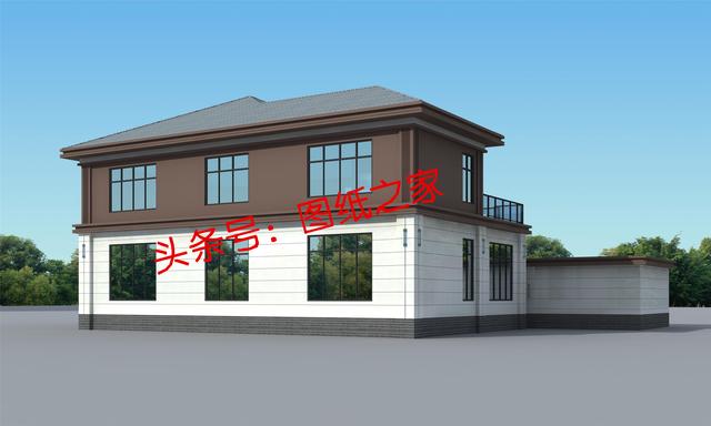 好看不貴的二層新中式別墅，帶玄關、車庫，20萬建好！