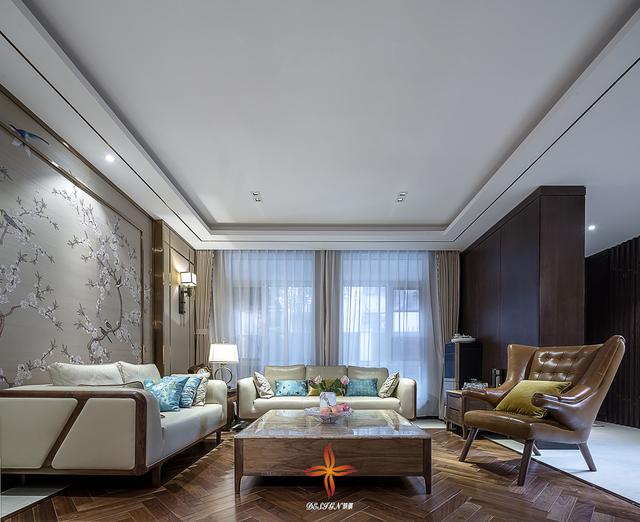 中式與現(xiàn)代結構三層復式別墅裝修案例實拍，漂亮