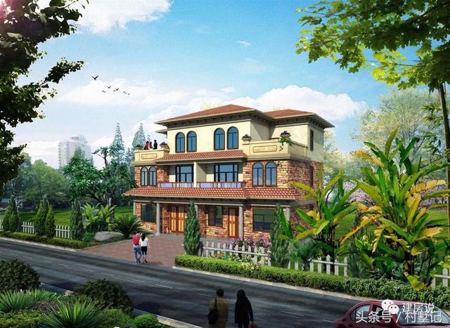 25款漂亮的自建別墅效果圖片，建房也要看顏值