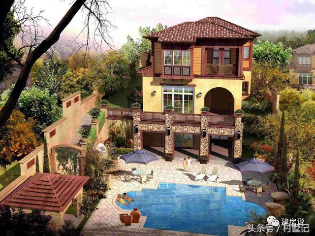 25款漂亮的自建別墅效果圖片，建房也要看顏值