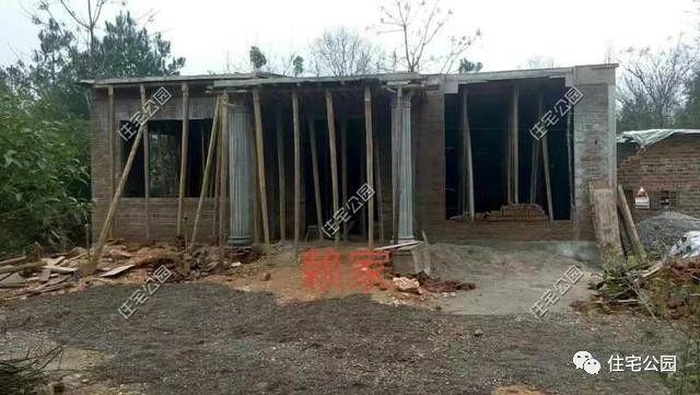 湖南農村蓋別墅過程實拍，附方案圖和建好實景照片