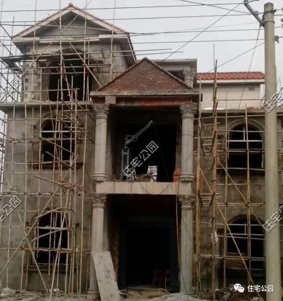 湖南農村蓋別墅過程實拍，附方案圖和建好實景照片