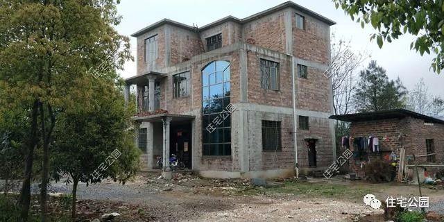 湖南農村蓋別墅過程實拍，附方案圖和建好實景照片
