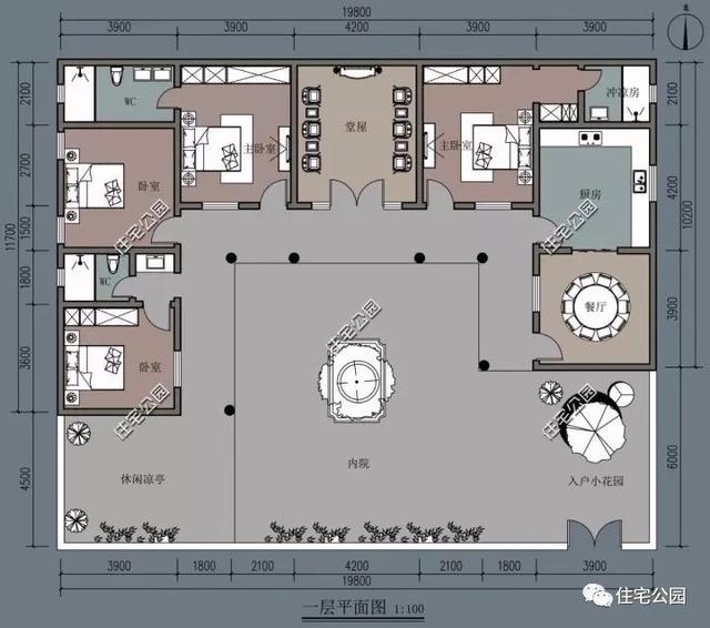 10套帶堂房的自建房戶型圖，喜歡堂房的快來看看