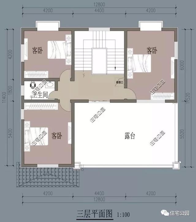10套帶堂房的自建房戶型圖，喜歡堂房的快來看看