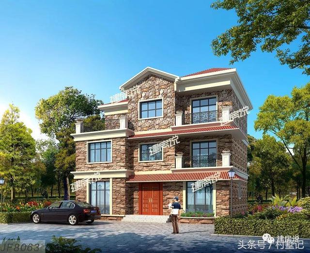 12x10米三層樓房設計圖，農村自建房就該有個別墅的樣子