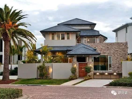 坡屋頂現代風別墅圖片大全，漂亮極了